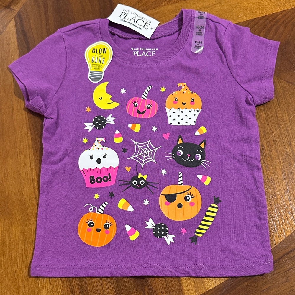 The Children's Place Purple Halloween Tee